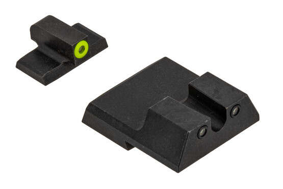 Night Fision Perfect Dot Night Sight Set with U-notch, Yellow front and Black rear ring for the H&K VP9.